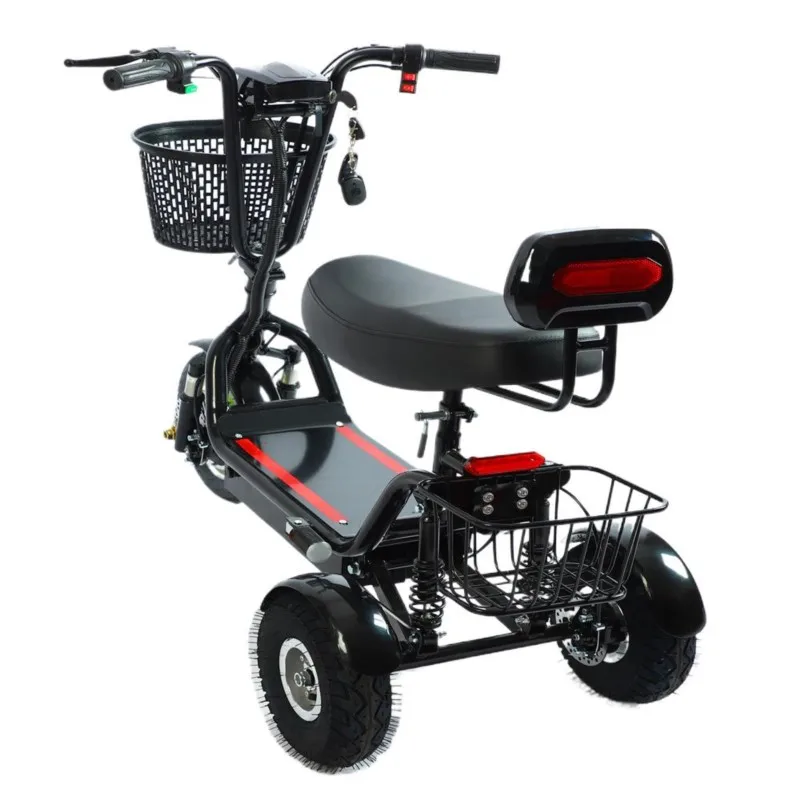 Daily Commuting E‑Bike, Compact Dual‑Seat Electric Bicycle Built‑In Battery
