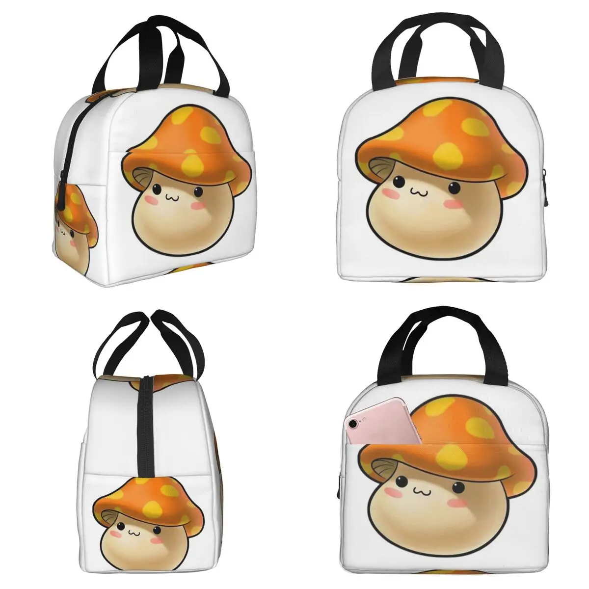 

Термосумка для обедов Maplestory Mushroom для детей, школьная термосумка-холодильник, герметичный контейнер для еды