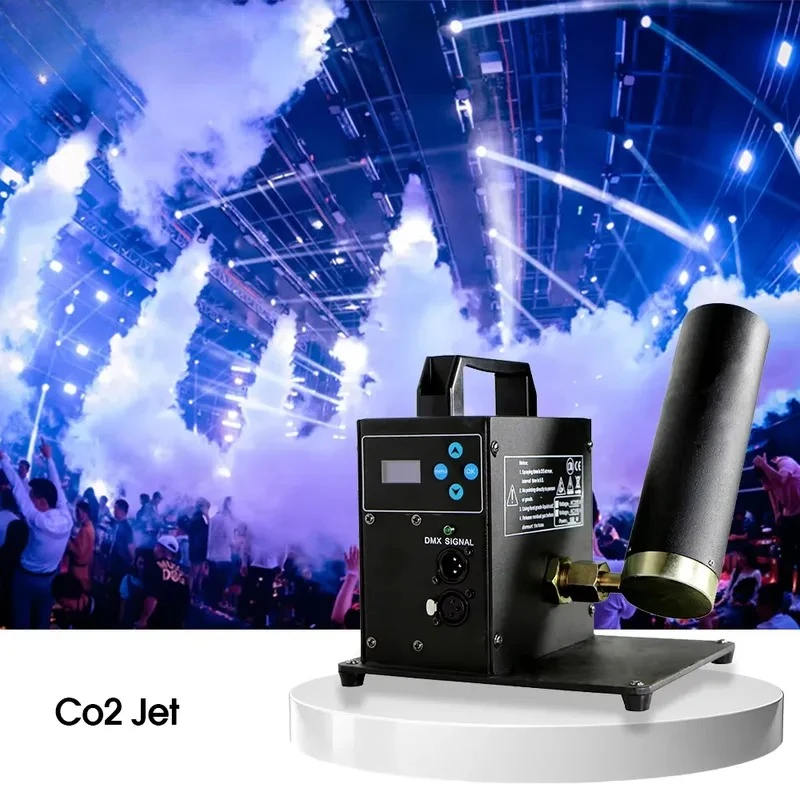 Small Stage Atomospher Equipments Cannon Dj Portable Vertical Party Smoke Co2 Jet Fog Machine