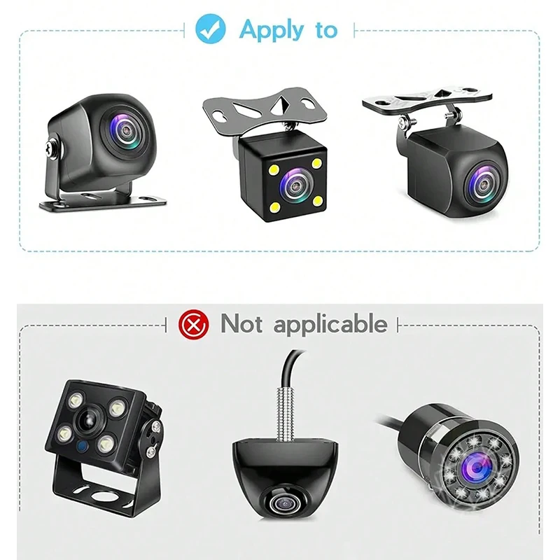 Universal Rear Camera Mount: ABS Windshield Bracket, No-Drill Peel & Stick, Adjustable Angle, Fits Most Cams, Stable & Stylish image 5