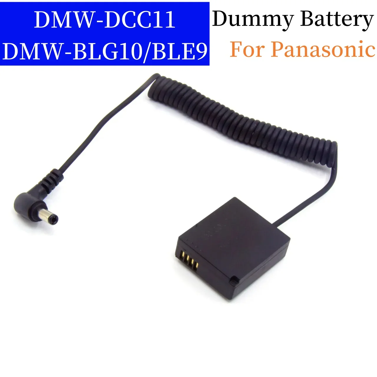 

DMW-DCC11 Power Cable DMW-BLG10 BLE9 Dummy Battery for Panasonic Lumix DMC-GF6 GF5 GF3 GX7 GX80 GX85 GX9 TZ100 ZS200 G100 ZS110