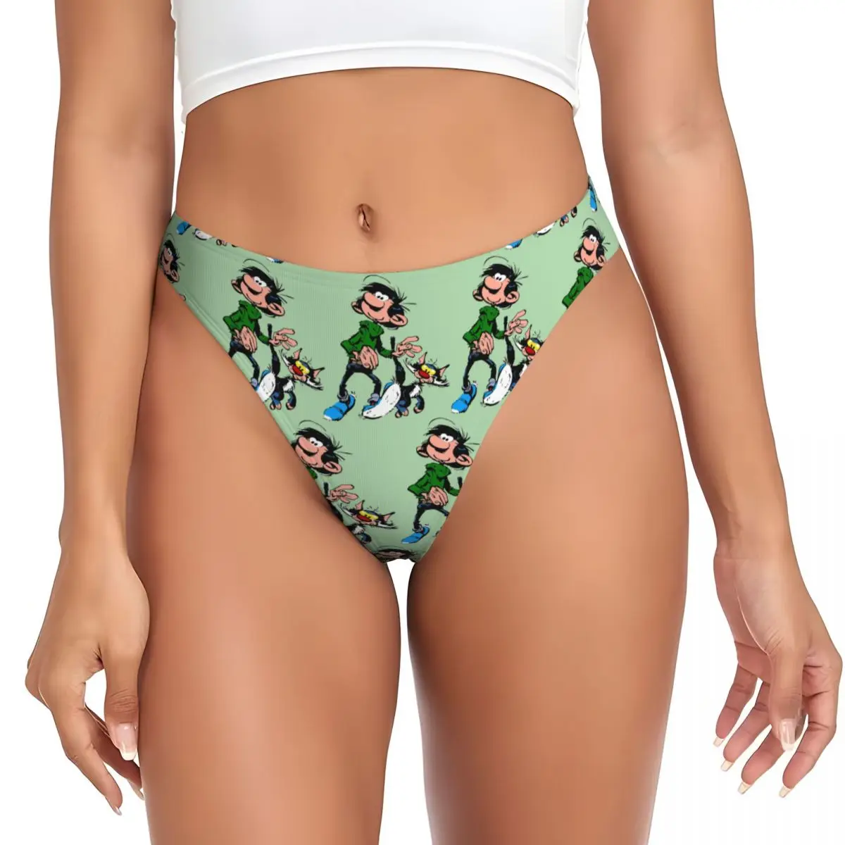 calcinha-g-string-personalizada-gaston-lagaffe-big-ben-respiravel-confortavel-para-mulheres