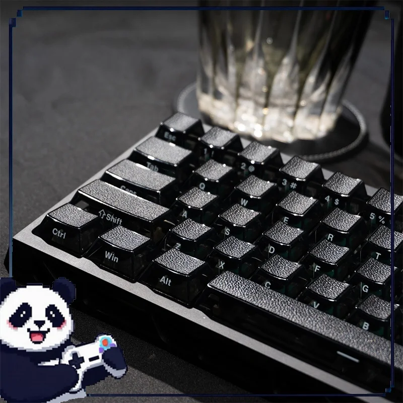 

Enamel Keycaps Side Engraved Translucent Leather Texture Heat Sublimation Customized Mechanical Keyboard Accessories Keycaps