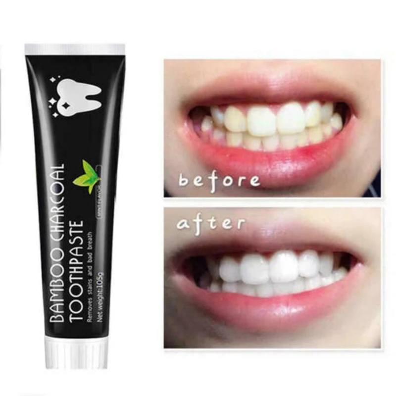 105g Black Toothpaste Bamboo Charcoal Mint Flavor Oral Hygiene Cleaning Remove Tooth Stains Teeth Whitening Teeth Cleaning