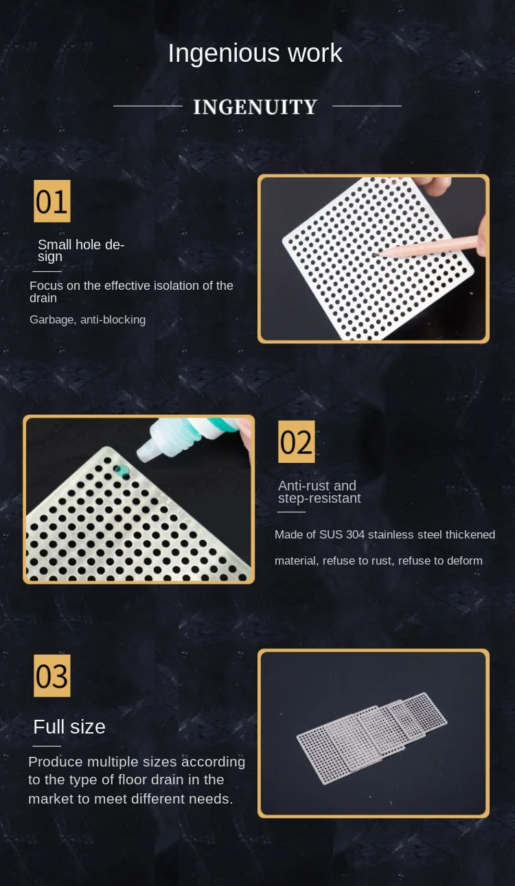Bodenablauf Mit Haarfänger – Edelstahl, Rechteckig, 20x10 Cm, Mit Geruchsverschluss, Für Dusche & Küche – Inkl. Herausnehmbarem Filter