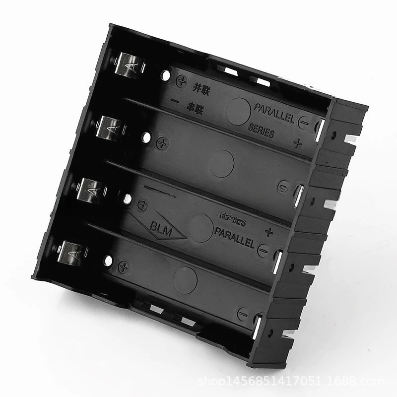 2 قطعة 18650 صندوق بطارية 1/2/3/4 أقسام ABS لتقوم بها بنفسك حامل البطارية PCB دبوس التوصيل المجلس مع دبوس