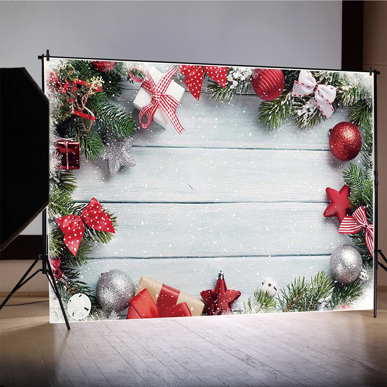 MOON.QG Board Plank Christmas Backgrounds Product Shoot Wood Wooden Photography Backdrop Custom Photocall Photozone Birthday