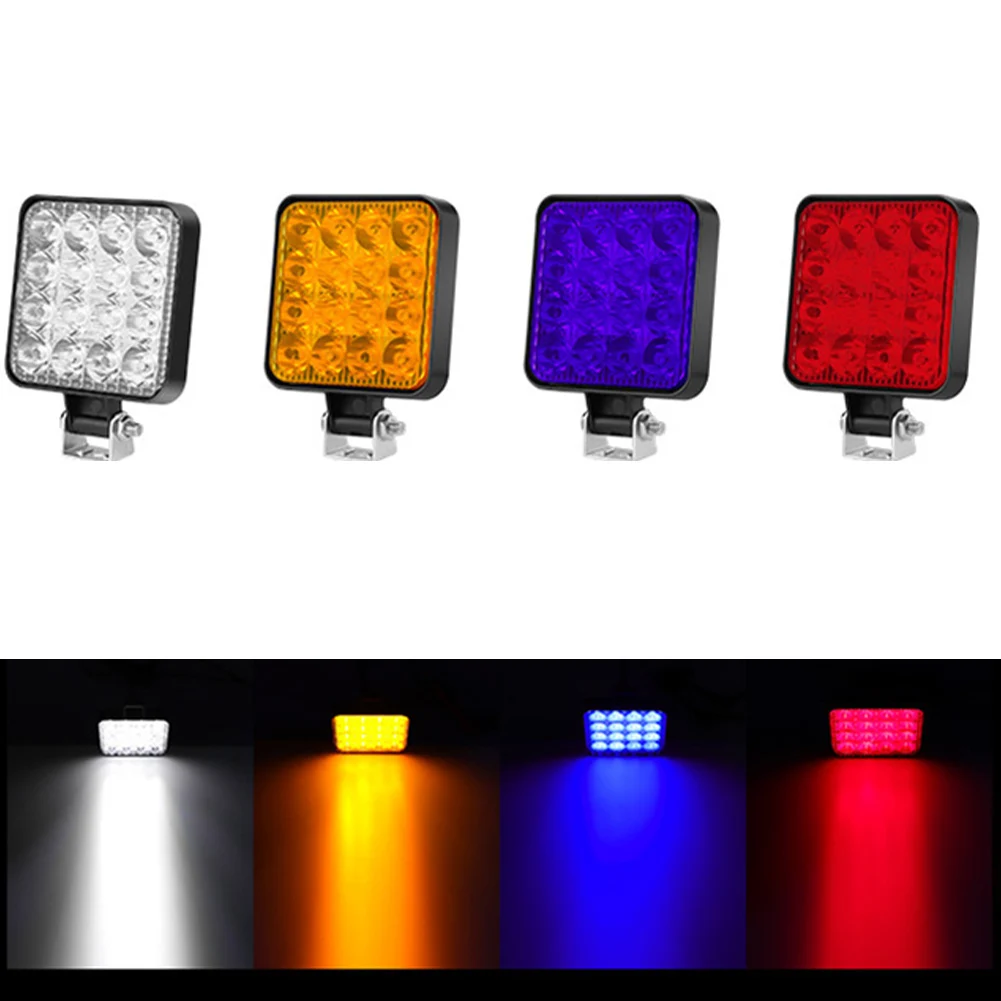 48w Led Light 16LED Work Light Pod Lighting Truck Off Road Tractor 12v Work Light Pod Lighting Truck Off Road Tractor Spotlight