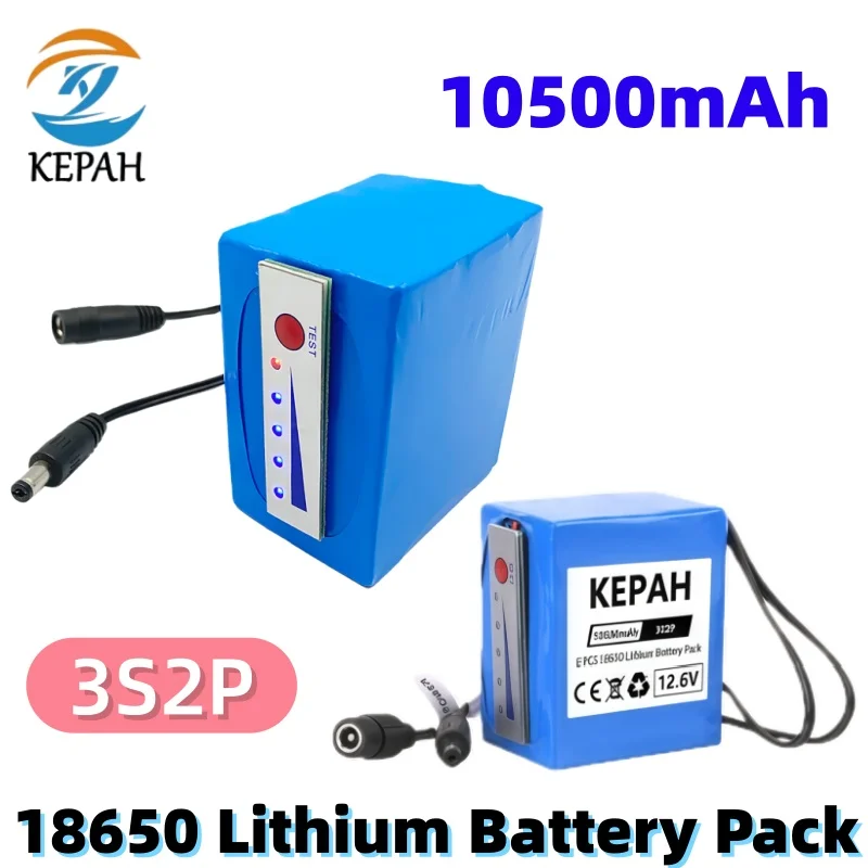 

Original Deep-Water Fishing Battery｜12.6V 10500mAh 3S2P Li-ion with Indicator Leak-Proof for Fish Detector