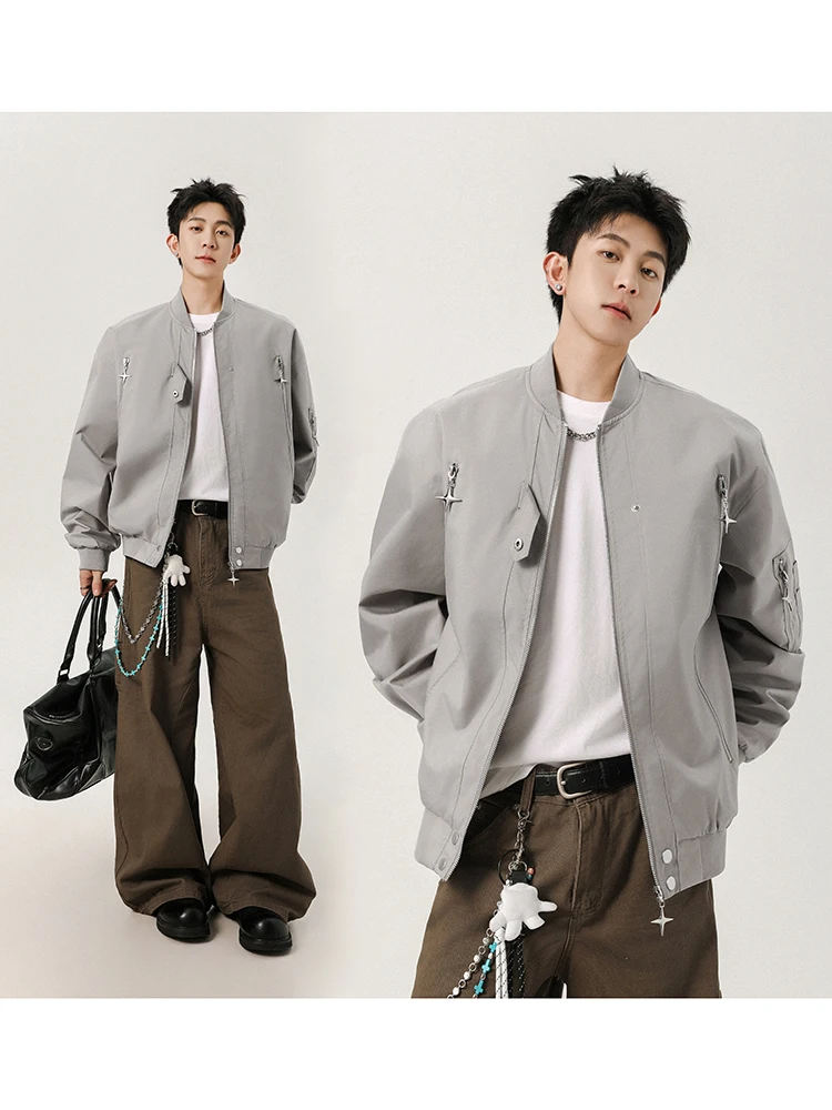 

Casual Sle Baseball Collar Workwear Jaet Men's ort Lightweight Faionable Spring Autumn New Arrival Polyester Fiber