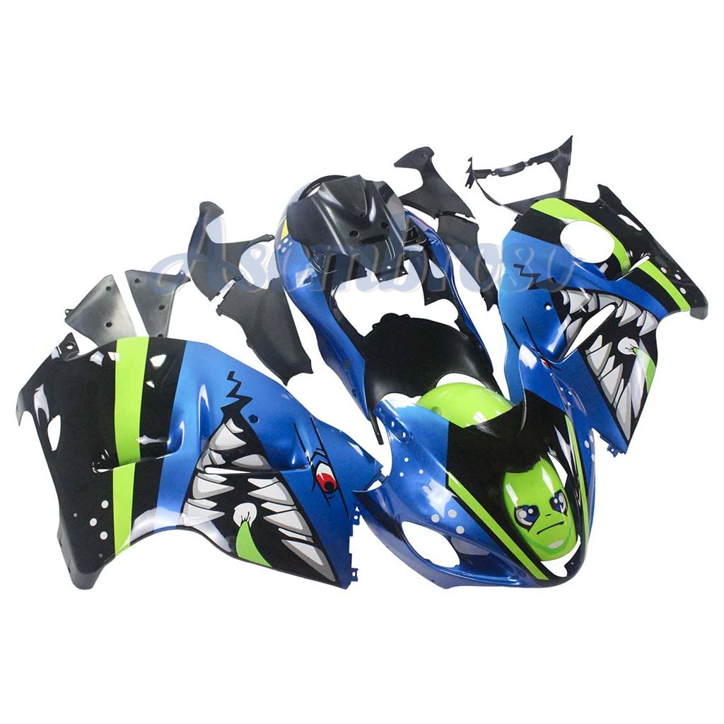 Bodywork fairings kits Suitable for Suzuki GSX1300R 1999-2007 Hayabusa gsxr1300 06 05 02 03 Fairing Blue Yellow Shark Shell