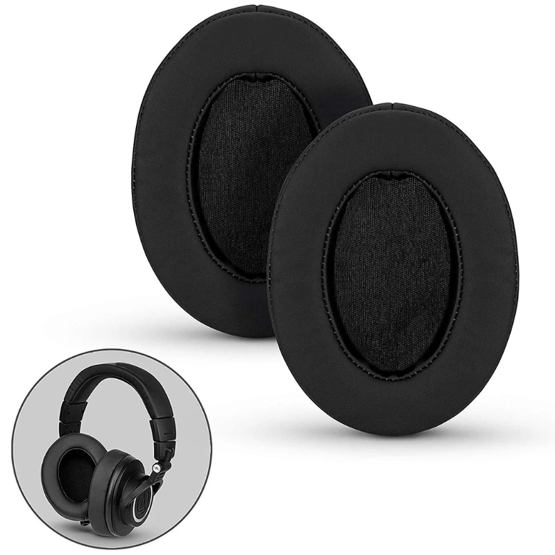 1 คู่หูเบาะรองนั่ง Earmuff r ฟองน้ำชุดหูฟังสำหรับเล่นเกม Ear Pad สำหรับ ATH-MSR7 M50X M20 M40 Drop Shipping