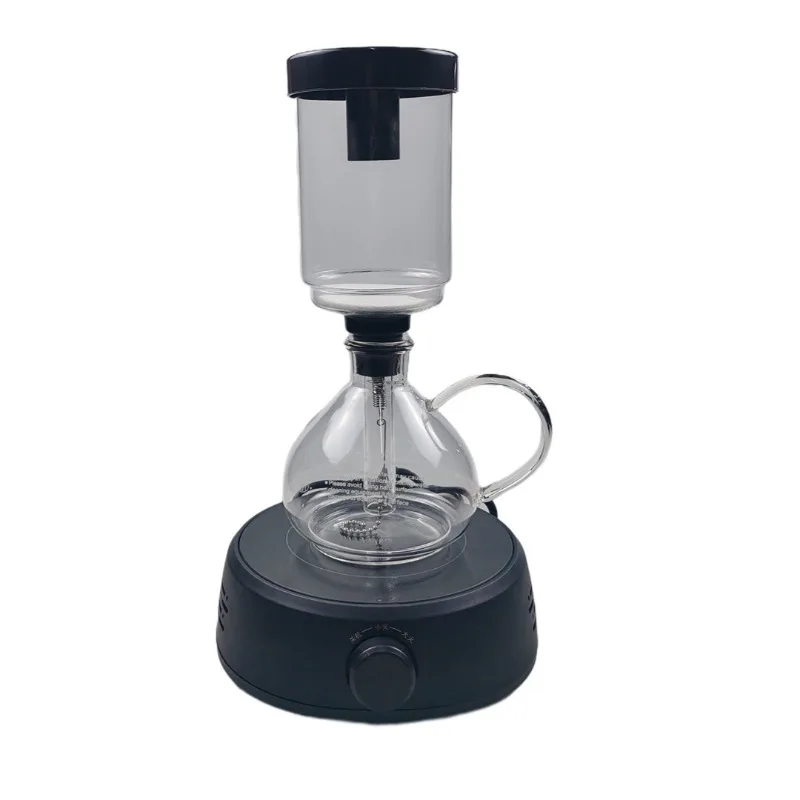 Siphon coffee pot set gift box retro hand grinder coffee machine household glass brewing pot siphon pot coffee utensils