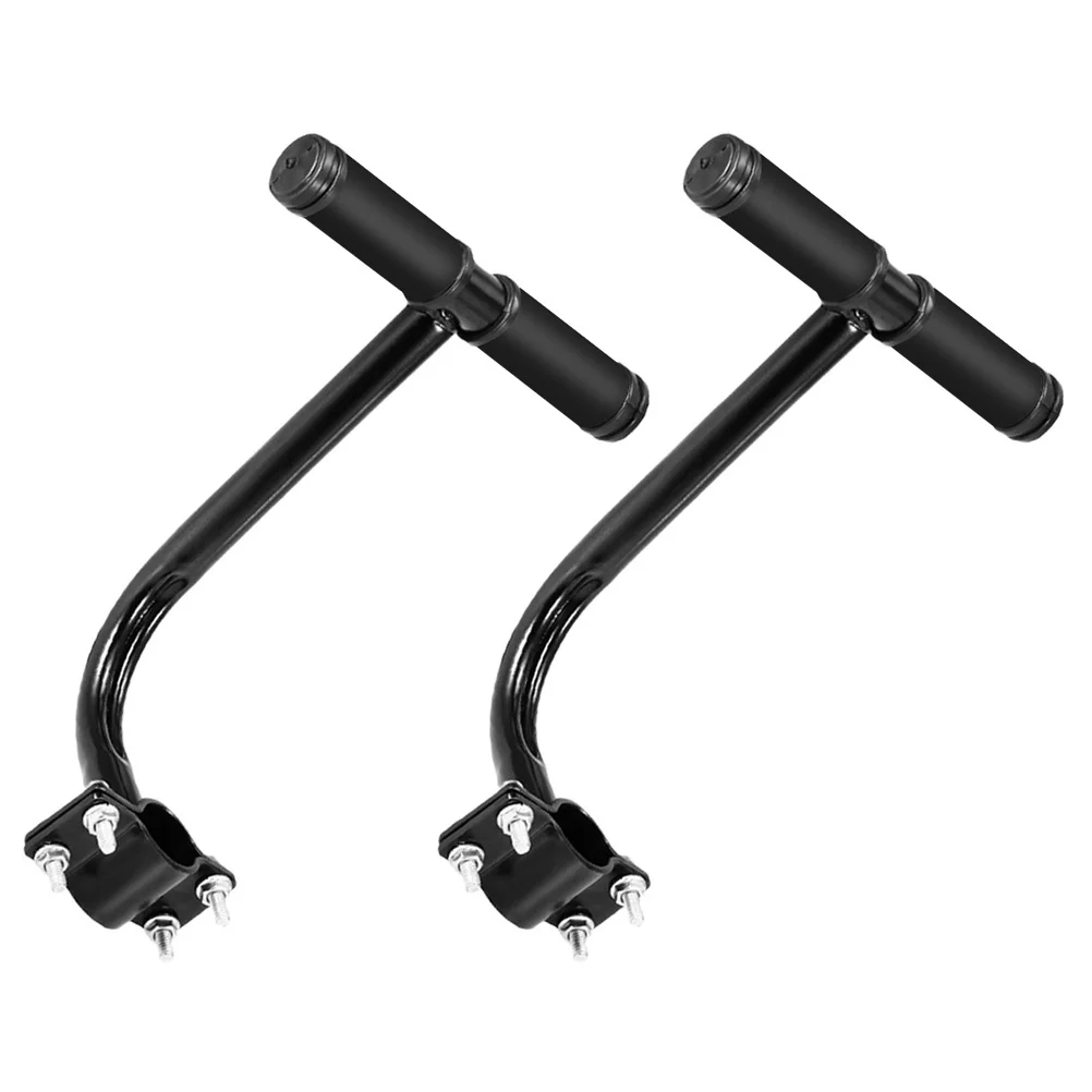 

2Pcs Cycling Rear Seat Safety Handle Armrest Non-Skid Durable Steel Bike Armrest Handles Easy Mount Backseat Grip for Mountain
