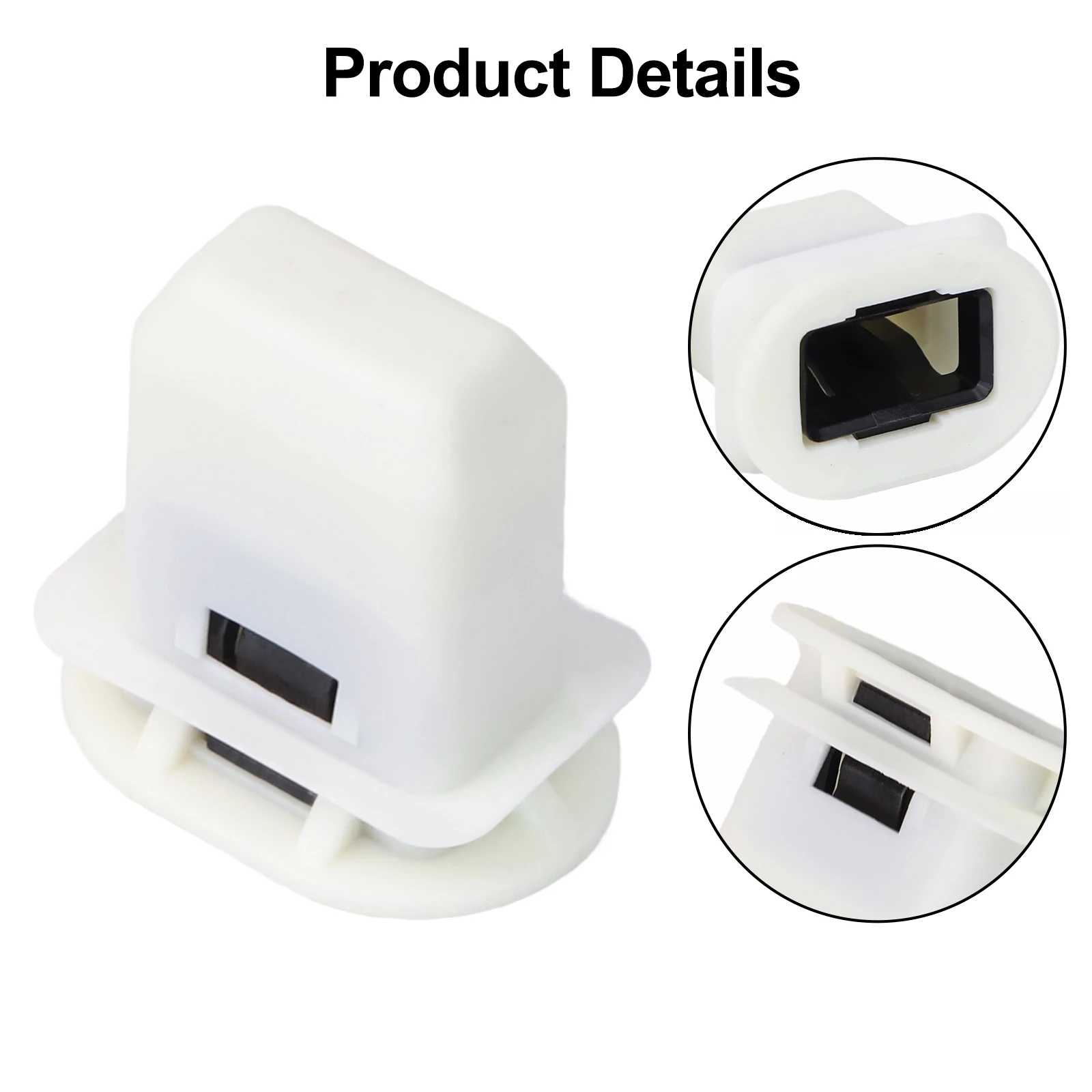 2 قطعة مشبك المقعد الخلفي الأبيض البلاستيك استبدال أجزاء 4L0886373 11D868373 ل Q7 ل A4 ل S4 ل A5 ل ID3 ل ID4 ID #6