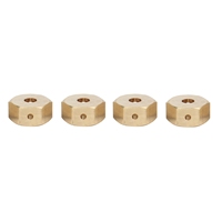 4PCS Brass 12Mm Hex Wheel Hub Adapter For YK4102 YK4103 YK4082 YK6101 Yikong RC Crawler Car Upgrade Parts
