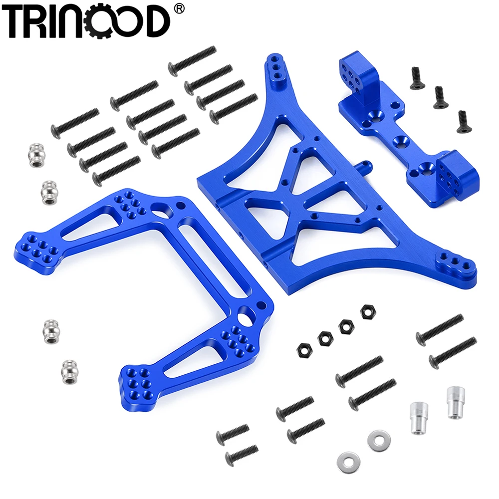 TRINOOD ze stopu aluminium przednie tylne amortyzatory uchwyt absorbera wieże dla 1/10 Slash 2WD Rustler Stampede bandyta Skully części zamienne