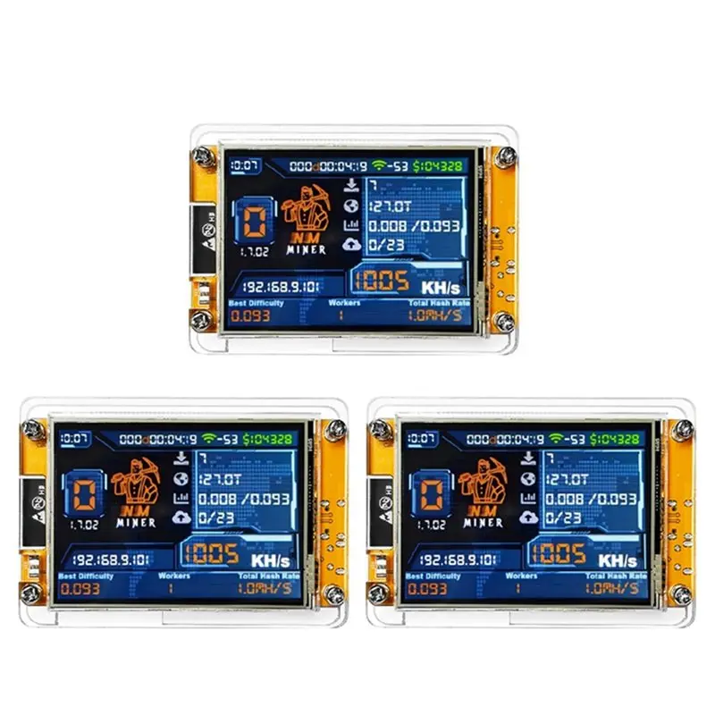 Classy-Nerdminer V2 Pro 3 шт. 1000 кГц/с биткойн-майнер Lucky Miner Nmminer Crypto Solo Lottery BTC