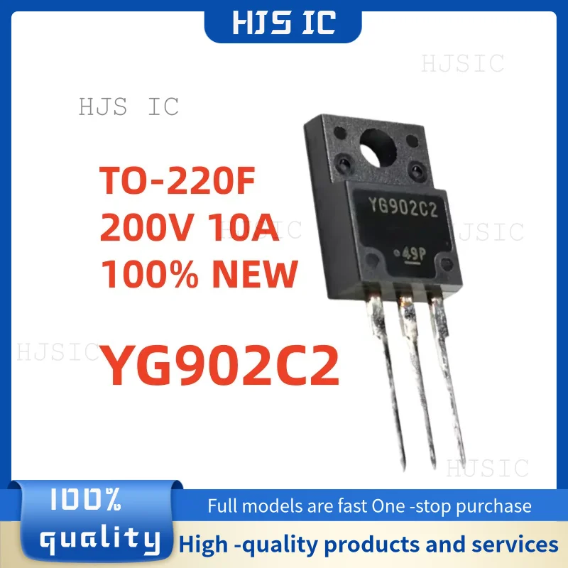 10pcs 100% NEW YG906C2 YG805C06 YG902C2 YG878C20 YG901C3 YG865C10R YG965C6R YG802C09 TO-220F MOSFET