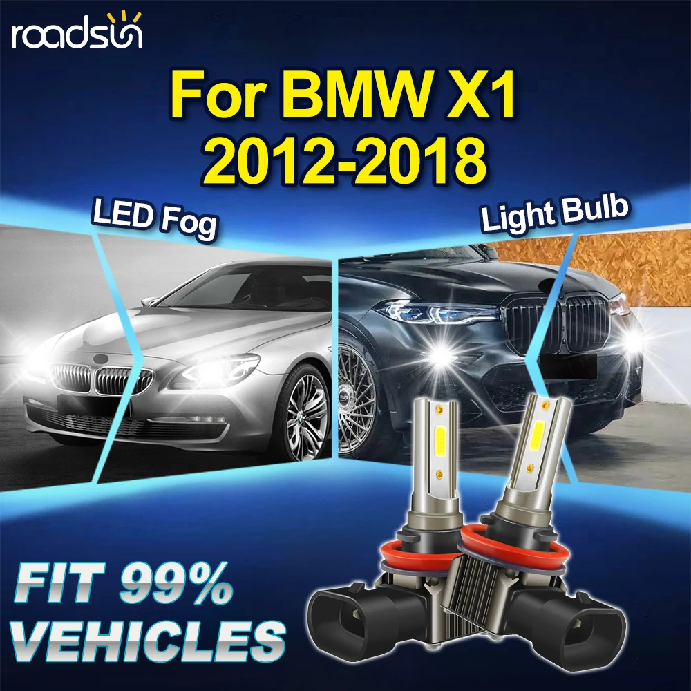 

ROADSUN 2PCS Upgrade Canbus Car LED Fog Light Lamp Bulbs Ampoules Ultra Powerful For BMW X1 2012 2013 2014 2015 2016 2017 2018