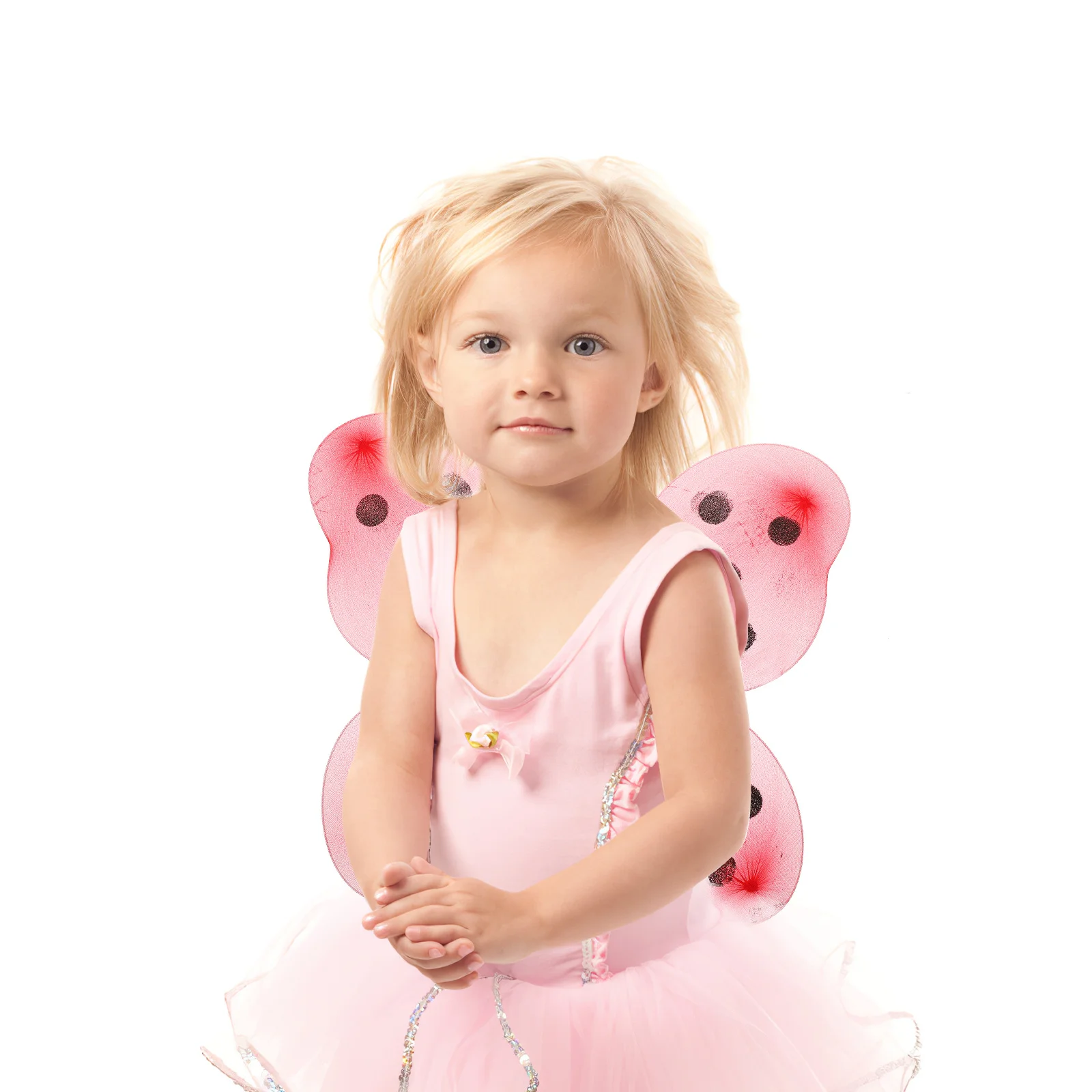 Ladybug Wings Costume Prop For Kids Girls Lightweight Cosplay Wing Dress Up Accessory Party Performance Stage Decor