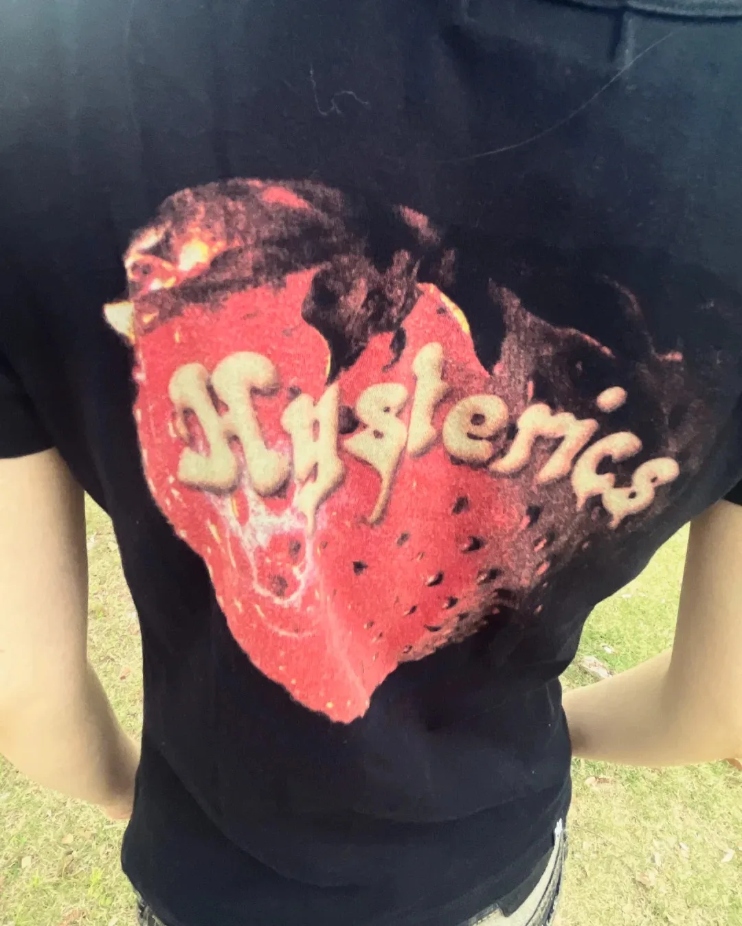 T-shirts Harajuku Shoujo Meisje Esthetische Kleding Gothic Schedel Print T-shirt Leuke Aardbei Grafische Tees Femme Shirt Slim Crop Top