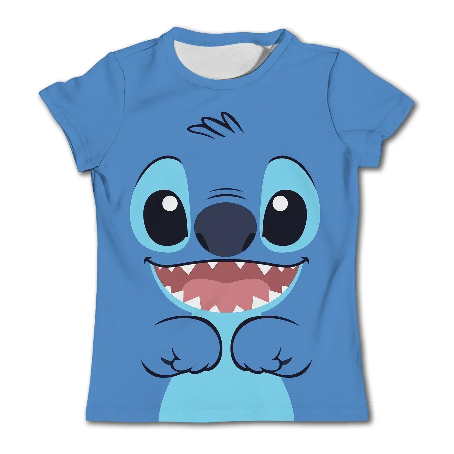 Miniso Cute Stitch T-shirts Child Girls T Shirt Kids Girl Clothes Tops Boy Short Sleeve Tees Children's Clothing Summer T-shirt