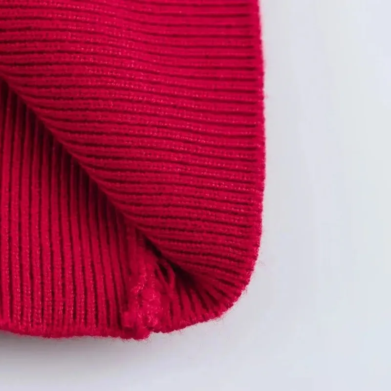 المرأة سترة مشغولة من الصوف بلون الخريف الشتاء سيدة طويلة الأكمام الجولة الرقبة مضلع سترة معاطف الإناث عادية فضفاض تريكو