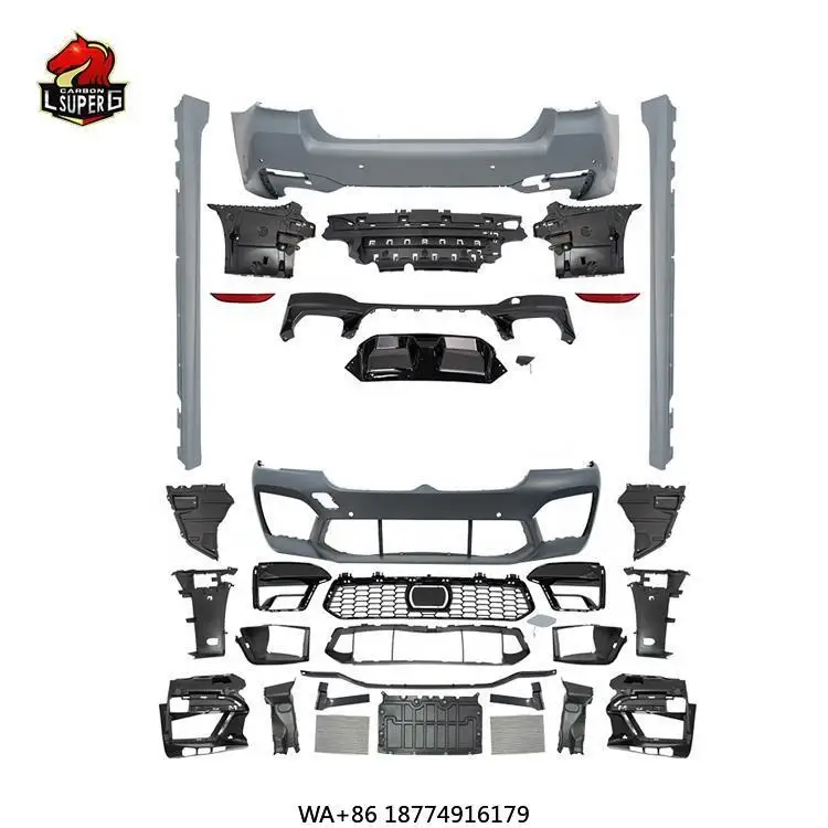 

Hot Sell M5 Body Kit for 5 Series G30 M5 LCI 2022+ pp Plastic Material Front Bumper Side Skirts Rear Bumper PP BodYKIT