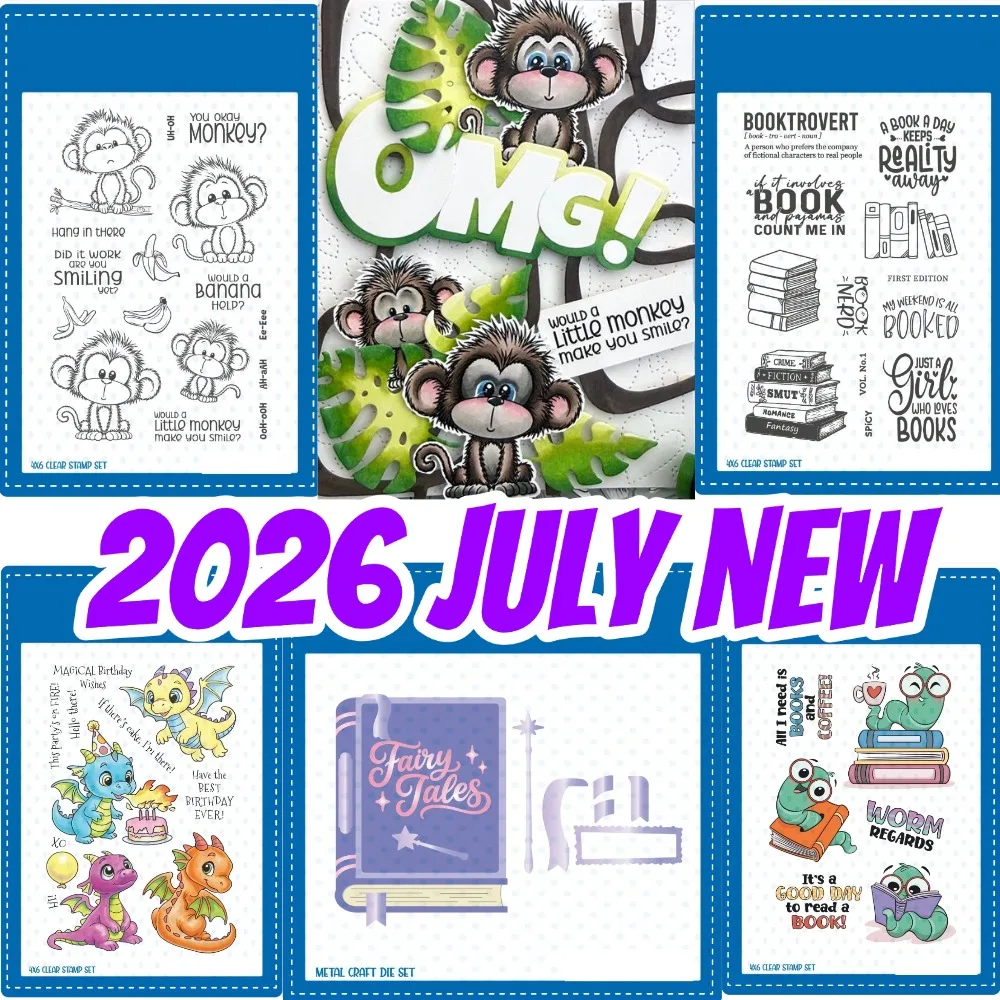 Adorable Monkeys Cutting Dies New Arrival 2026 new DIY Molds Scrapbooking Paper Making Crafts Template Handmade Decoration