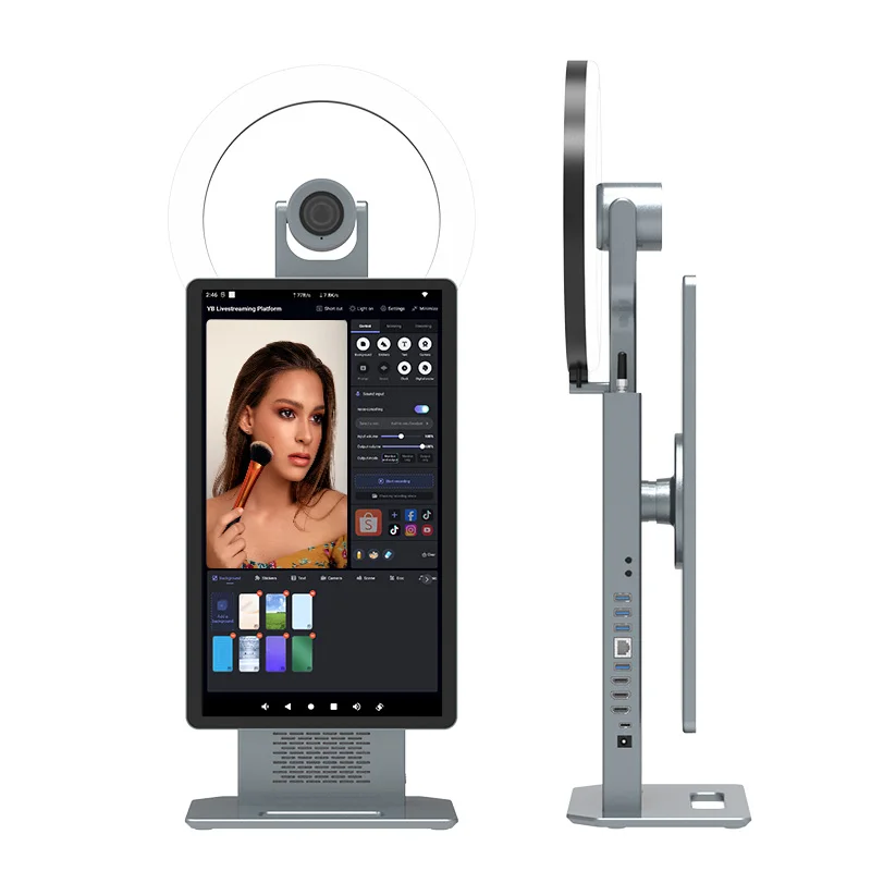 Professional Intelligent Live Broadcast Equipment 15.6 Inch Capacitive Touch Desktop Live Internet Celebrity Live Streaming