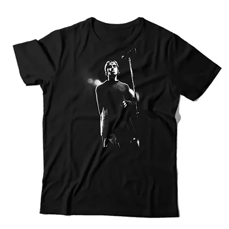 Summer New Oasis Band Rock Music Tide Brand Retro Casual Cotton Men's and Women's Casual Short-sleeved T-shirt