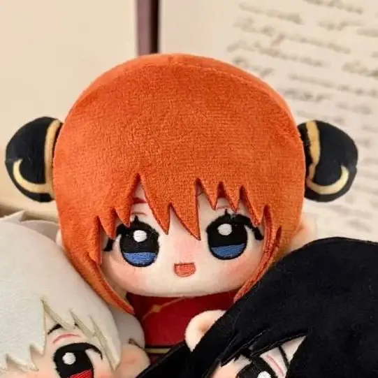 Kawaii 10cm Printed Body Anime Gintama Plush Doll Sakata Gintoki Kagura Okita Sougo Katsura Kotarou Hijikata Toushirou Takasugi