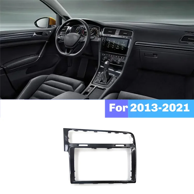 Ingenious-8 Inch Glass Screen Frame For  Golf 7 2013-2021 Console Center GPS Navigation Panel Cover Trim Frame