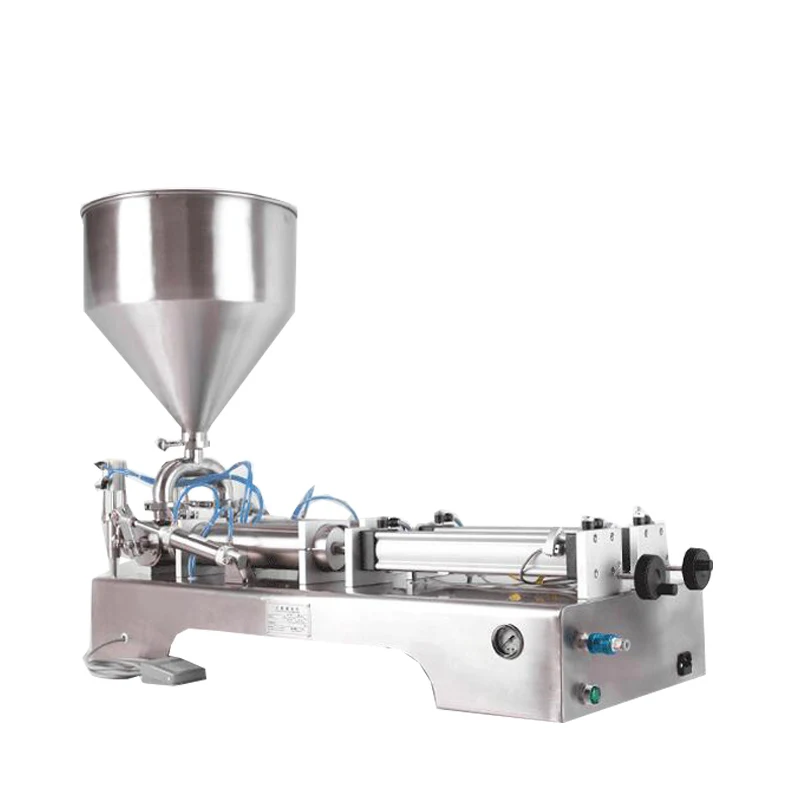 

Paste Liquid Filling Machine For Tomato Butter Peanut Butter Olive Oil Pneumatic Filling Machine 20W