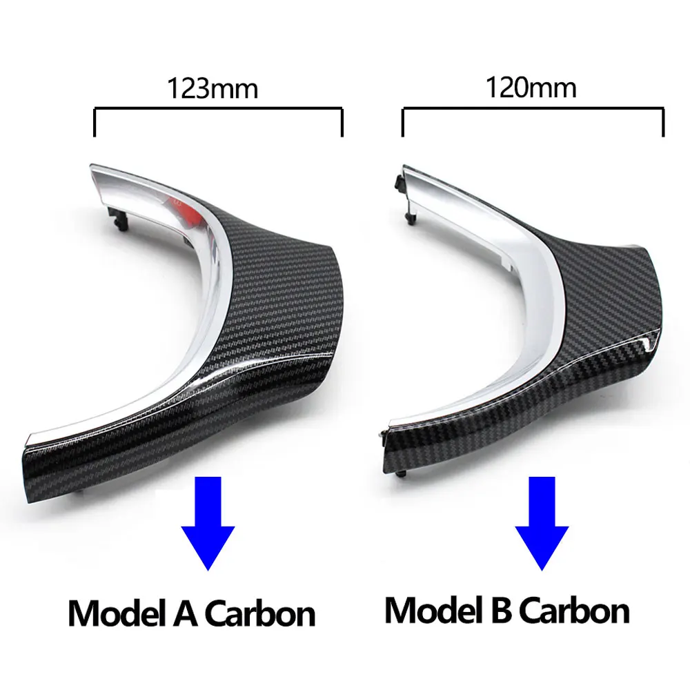 Reemplazo de la cubierta del volante de carbono negro para BMW 5 GT 6 7 Series F10 F11 F07 F06 F12 F01 F02 2009 2010 2011 2012 2013