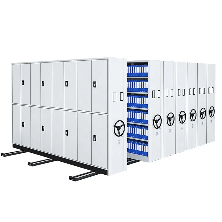 Library Sliding Cabinet Metal Movable Compact Filing Shelving/file Shelves System/Compactor Intelligent Steel Mobile Shelving