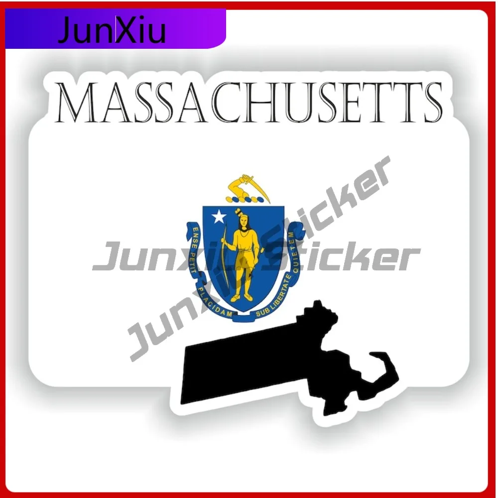 

Massachusetts Country Project Flag Trendy Vehicle Body Decor Designed For Use On Car Body Bumper And Windows