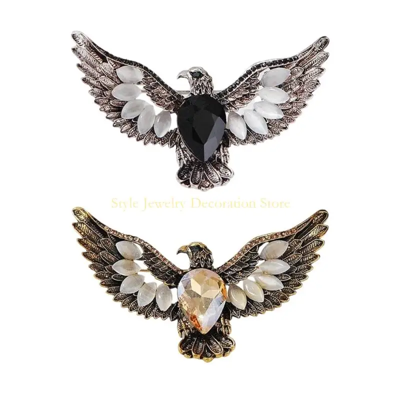 

D46E Playful Sparkling Bird Brooch Animal Pin Stylish Party Badge Alloy Texture