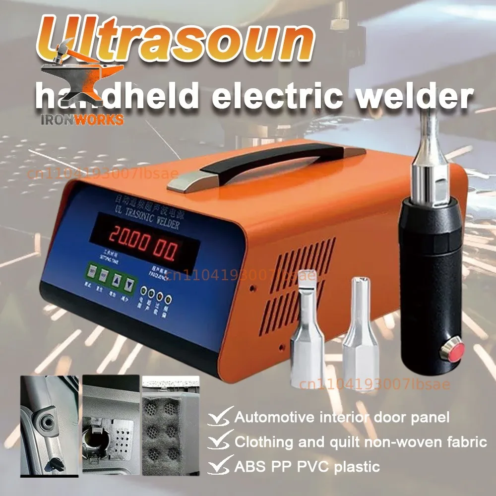 1000W Handheld Ultrasonic Spot Welding Machine 28KHz/35KHz Portable Fabric Welder for Automotive Interior Plastic Welding Tool