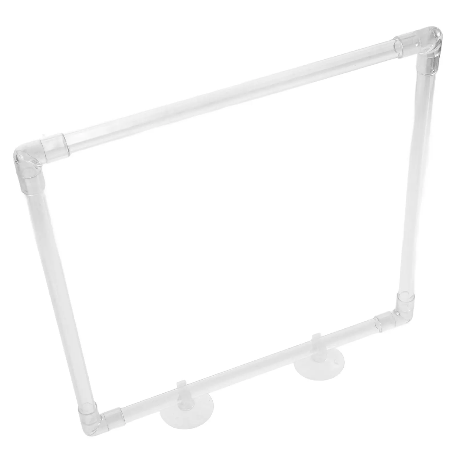 

1Pc Fish Aquarium Floating Transparent Acrylic Floating Plant Barrier Suction Cup Aquarium Fish Tank Accessories