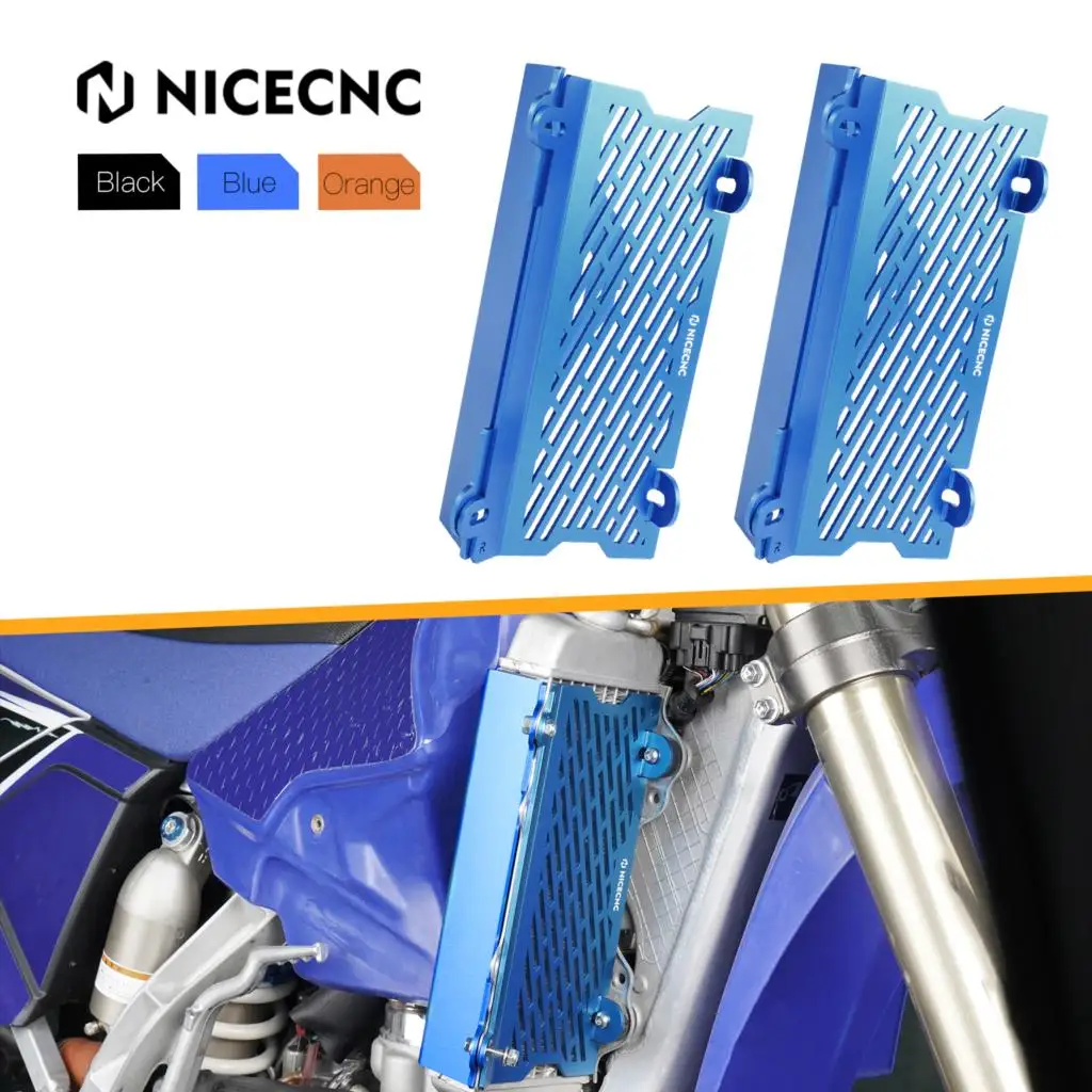 NiceCNC Motorcycle CNC Radiator Guard Cover Protector For Yamaha YZ250 2002-2024 YZ250X 2016-2023 2022 2021 2020 YZ 250 250X