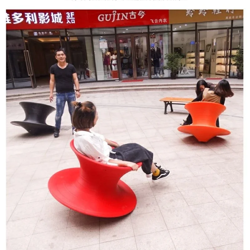 

Rotating gyro chair tumbler 360 degrees vestibular balance sensory training equipment shopping mall leisure chairs Chaise Lounge