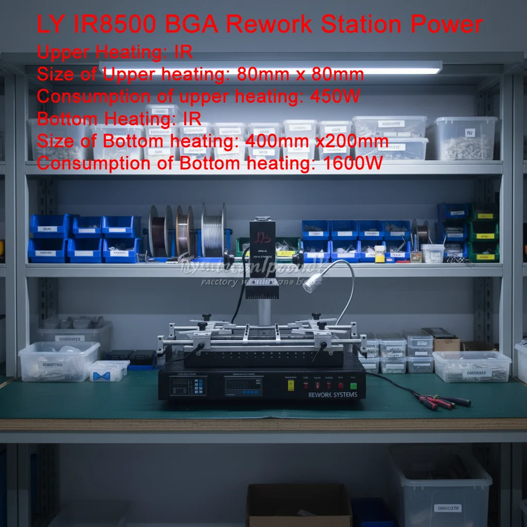 LY.GROUP.CHINA Full Hot Air HR 2 Stages LY HR8500 BGA Rework Station Power 3900W Voltage 220V 110V