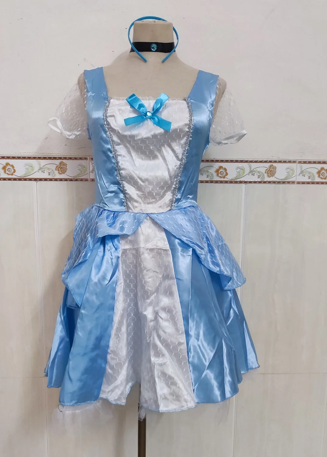 

Halloween Carnival Party Fairy Tale Anime Sissi Princess Maid Cinderella Role Play Costume Stage Performance Royal Court Dresses
