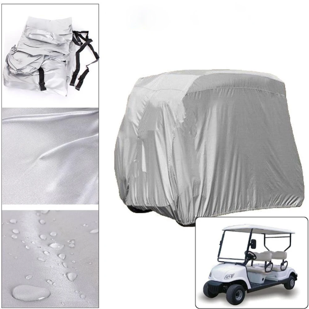 275x122x168cm/285x122x168cm Oxford Cloth Passenger Golf Cart Cover Durable Waterproof Outdoor Dust Cover Auto Protector