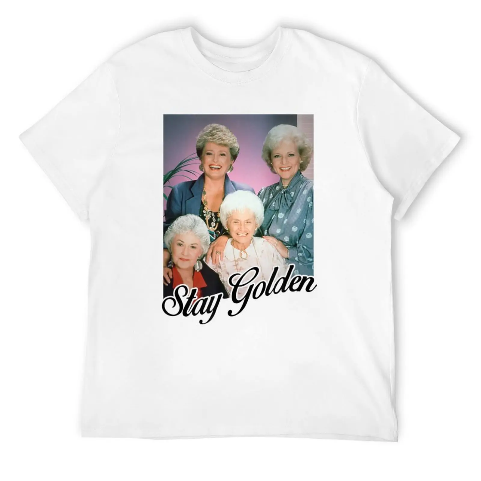 

Golden Girls Stay Golden 90s T-Shirt funny meme t-shirts oversized vintage graphic tee mens t shirts casual stylish