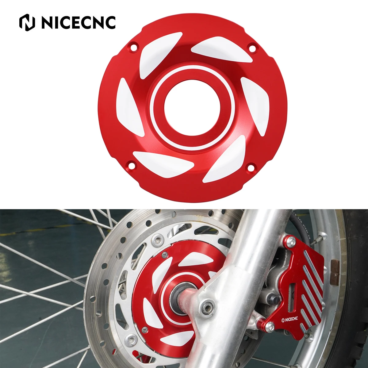

NICECNC For Honda XR650L XR 650L 1993-2025 Motorcycle Front Wheel Axle Hubcap Center Cover Guard Aluminum 2024 2023 2022 2021