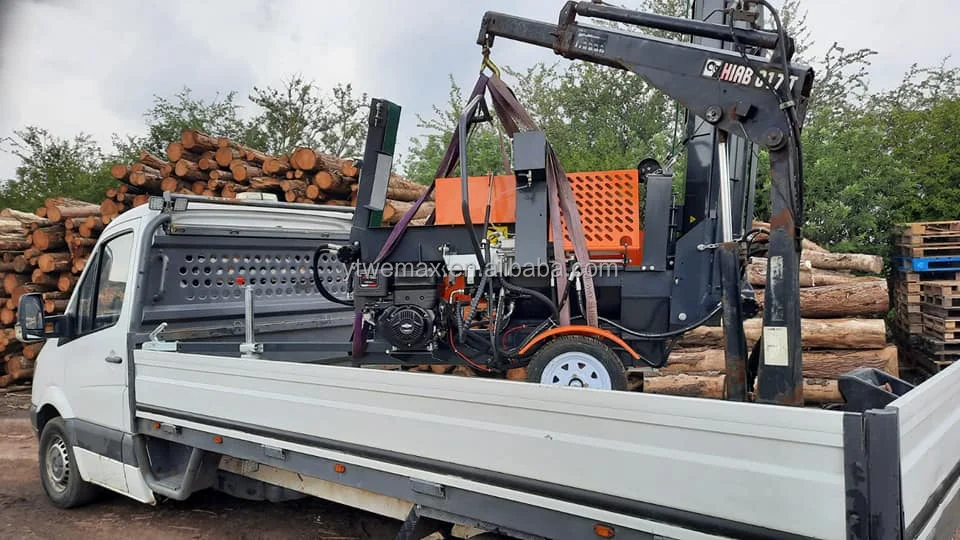 

20T Hot Sale Hydraulic Firewood Processor Log Splitter with Engine - Australia & New Zealand Forestry Machinery