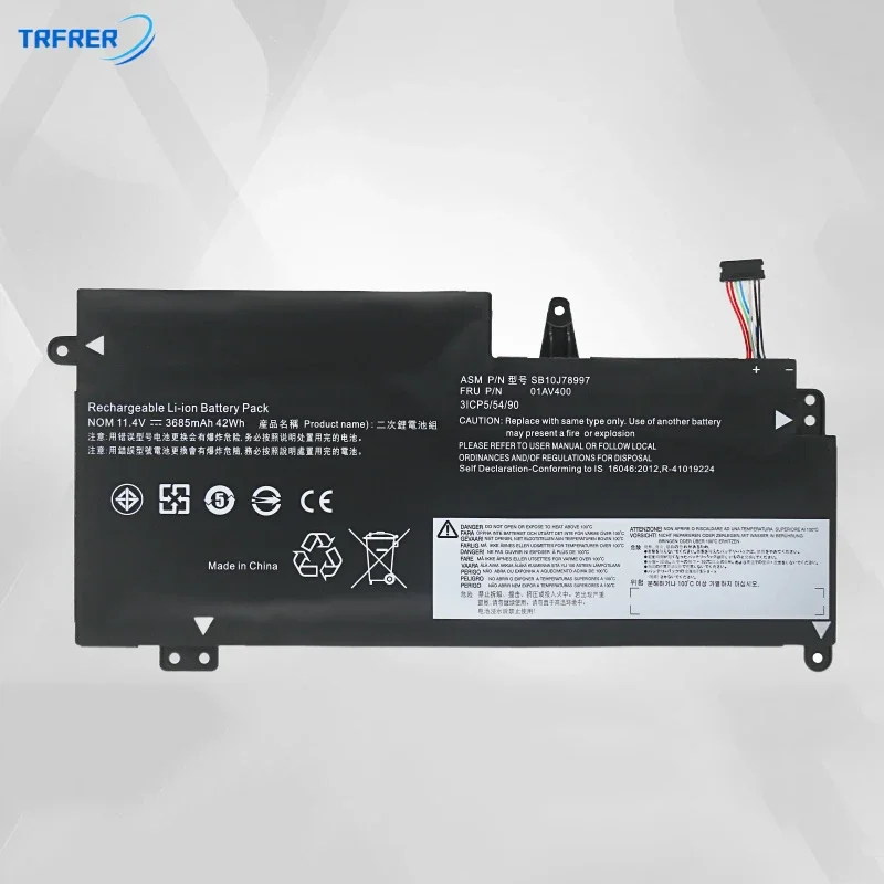 

Аккумулятор 01AV401 для ноутбука Lenovo ThinkPad 01av400 01av437 01av435 S2 13 20gl 13,3 дюйма sb10k97592 sb10k97593 sb10k97594